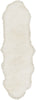 Surya Sheepskin SHS-9600 White Area Rug 2' X 6' Runner