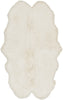 Surya Sheepskin SHS-9600 White Area Rug 4' X 6'