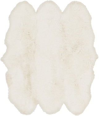 Surya Sheepskin SHS-9600 White Area Rug 6' Square