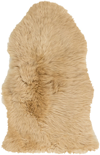 Surya Sheepskin SHS-9601 Wheat Area Rug 2' X 3'