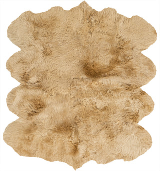 Surya Sheepskin SHS-9601 Wheat Area Rug 6' X 8'