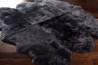 Surya Sheepskin SHS-9602 Area Rug Corner Shot Feature