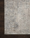 Loloi Sienne SIE-01 Ivory/Pebble Area Rug Corner On Wood