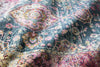 Loloi Silvia SIL-02 Teal/Berry Area Rug by Justina Blakeney Close Up