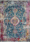 Loloi Silvia SIL-02 Teal/Berry Area Rug by Justina Blakeney Main Image