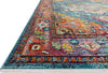 Loloi Silvia SIL-04 Blue/Fiesta Area Rug by Justina Blakeney Round Image Feature