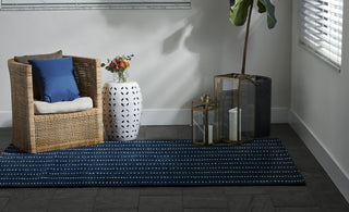 Momeni Simba SIM-1 Navy Area Rug Lifestyle Image Feature