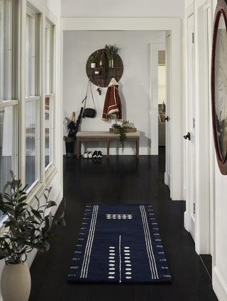 Momeni Simba SIM-5 Navy Area Rug Lifestyle Image Feature