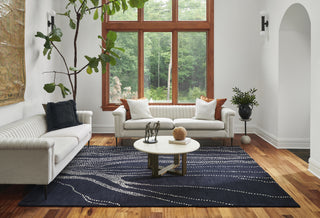 Momeni Simba SIM-7 Navy Area Rug Lifestyle Image Feature