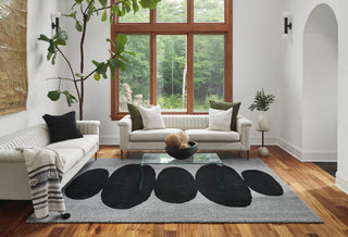 Momeni Simba SIM-9 Black Area Rug Lifestyle Image Feature