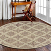LR Resources Sinuous Rose Pin Dot Area Rug Lifestyle Image Feature