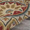 LR Resources Sinuous Red Sunflower Area Rug Pile Image