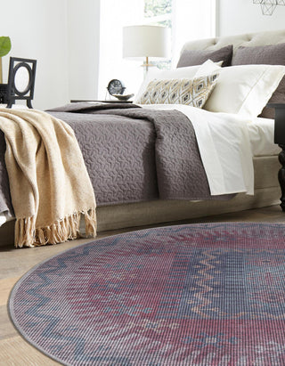 Unique Loom Sisu T-SISU2 Multi Area Rug Round Lifestyle Image