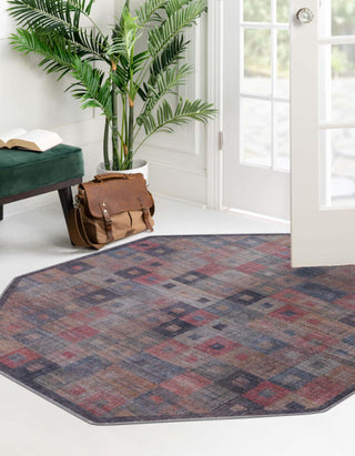 Unique Loom Sisu T-SISU3 Multi Area Rug Octagon Lifestyle Image Feature
