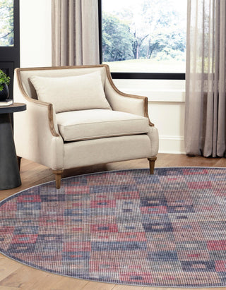 Unique Loom Sisu T-SISU3 Multi Area Rug Round Lifestyle Image