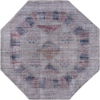 Unique Loom Sisu T-SISU4-1 Sandy and Ivory Area Rug Octagon Top-down Image