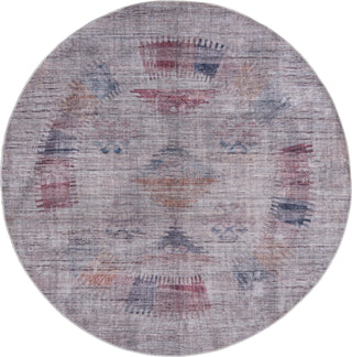 Unique Loom Sisu T-SISU4-1 Sandy and Ivory Area Rug Round Top-down Image