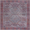 Unique Loom Sisu T-SISU4 Rust Red and Beige Area Rug Square Top-down Image