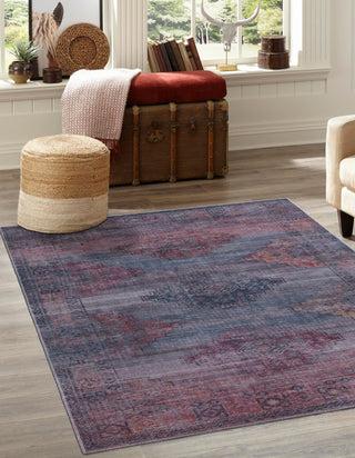 Unique Loom Sisu T-SISU6 Antique Blue Area Rug Rectangle Lifestyle Image