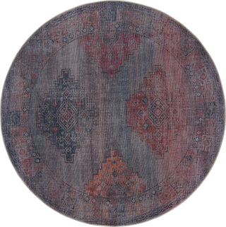 Unique Loom Sisu T-SISU6 Antique Blue Area Rug Round Lifestyle Image