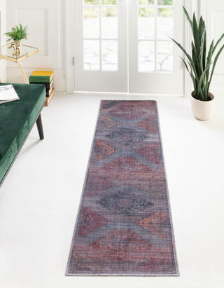 Unique Loom Sisu T-SISU6 Antique Blue Area Rug Runner Lifestyle Image