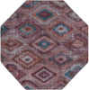 Unique Loom Sisu T-SISU7 Terracotta Area Rug Octagon Top-down Image