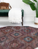 Unique Loom Sisu T-SISU7 Terracotta Area Rug Octagon Lifestyle Image Feature