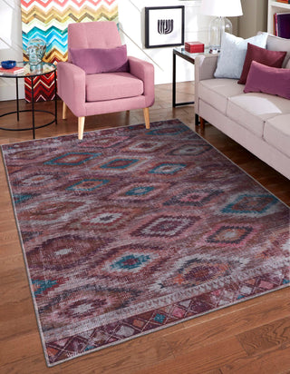 Unique Loom Sisu T-SISU7 Terracotta Area Rug Rectangle Lifestyle Image