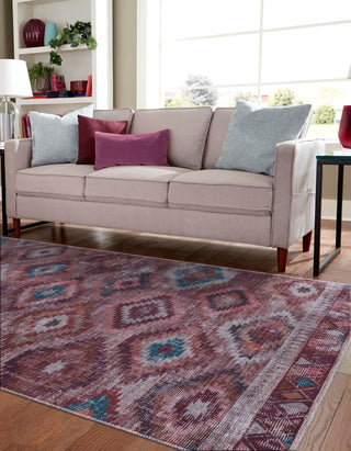 Unique Loom Sisu T-SISU7 Terracotta Area Rug Rectangle Lifestyle Image