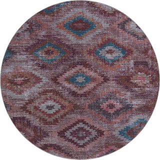 Unique Loom Sisu T-SISU7 Terracotta Area Rug Round Top-down Image