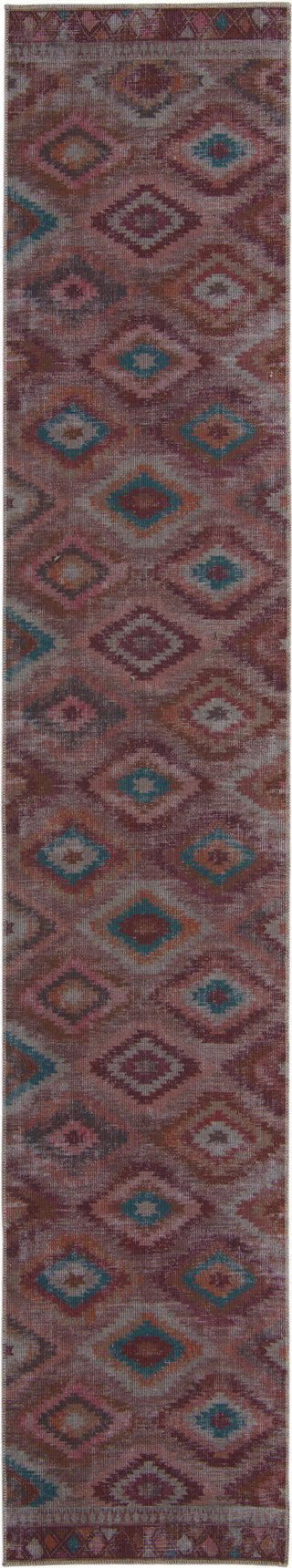 Unique Loom Sisu T-SISU7 Terracotta Area Rug Runner Top-down Image