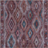 Unique Loom Sisu T-SISU7 Terracotta Area Rug Square Top-down Image