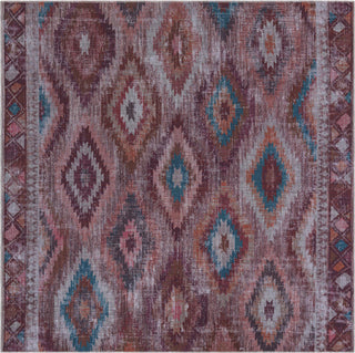 Unique Loom Sisu T-SISU7 Terracotta Area Rug Square Top-down Image