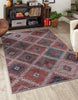 Unique Loom Sisu T-SISU8 Rust Red and Beige Area Rug Rectangle Lifestyle Image