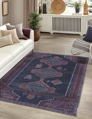 Unique Loom Sisu T-SISU9 Charcoal and Gray Area Rug Rectangle Lifestyle Image