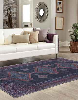 Unique Loom Sisu T-SISU9 Charcoal and Gray Area Rug Rectangle Lifestyle Image