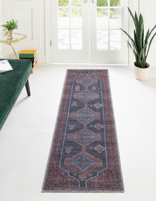 Unique Loom Sisu T-SISU9 Charcoal and Gray Area Rug Runner Lifestyle Image