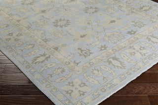 Surya Sivas SIV-1500 Medium Gray Hand Knotted Area Rug Corner Shot