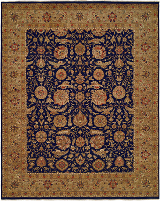 Kalaty Shajahan SJ-473 Navy/Carmel Area Rug main image