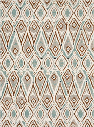 Karastan Epiphany Sketched Diamond Robin's Egg Blue Area Rug Main Image