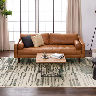 Karastan Omni Skye Blue Area Rug Room Scene Featured 