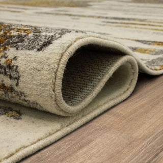 Karastan Omni Skye Gold Area Rug Rolled 