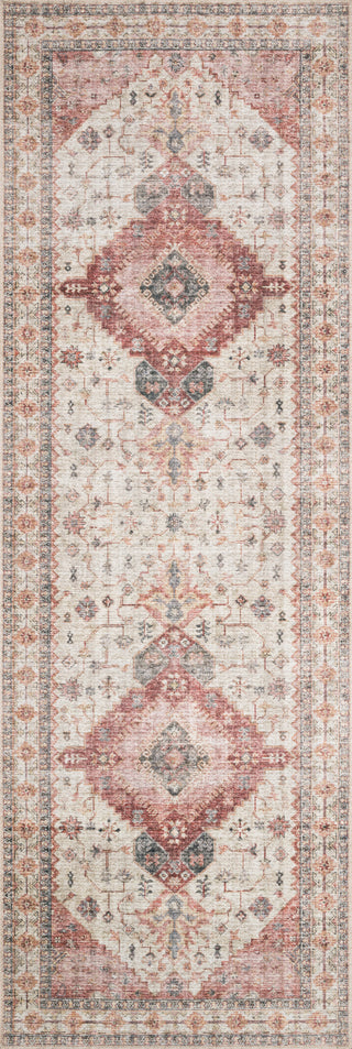 Loloi II Skye SKY-02 Ivory/Berry Area Rug 2'6''x7'6'' Runner 