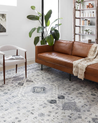 Loloi II Skye SKY-02 Silver/Grey Area Rug Room Scene Featured