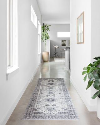 Loloi II Skye SKY-02 Silver/Grey Area Rug Runner Image Feature