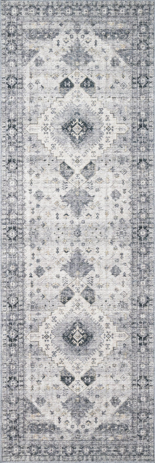 Loloi II Skye SKY-02 Silver/Grey Area Rug 2'6''x7'6'' Runner 