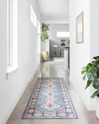 Loloi II Skye SKY-03 Turquoise/Terracotta Area Rug Runner Image Feature