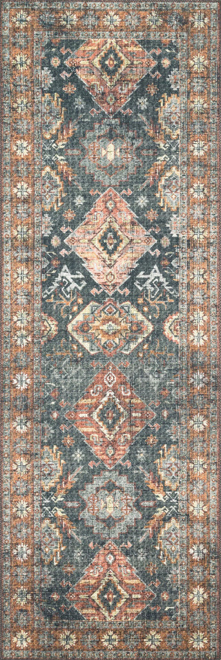 Loloi II Skye SKY-10 Sea/Rust Area Rug 2'6''x7'6'' Runner 