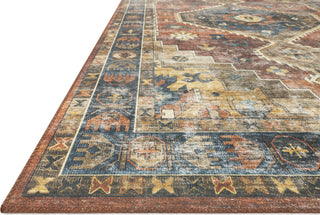 Loloi II Skye SKY-11 Rust/Blue Area Rug Corner