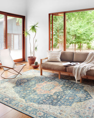 Loloi II Skye SKY-12 Ocean / Multi Area Rug Room Scene Featured